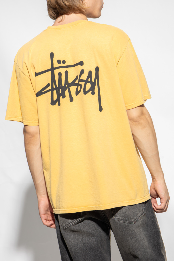 shirt with logo Stussy - Yellow T - SchaferandweinerShops